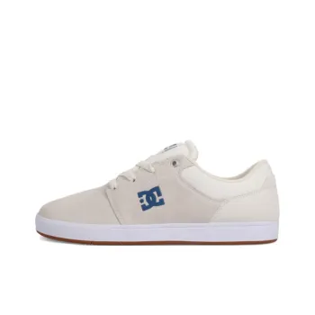 DC Shoes Crisis Breathable Low Top Skateboard Shoes Unisex White