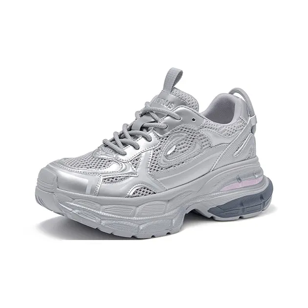 FIVE PLUS Shock Absorbing, Non Slip, Wear Resistant, Breathable And Lightweight Low Top Chunky Sneakers Women's-1