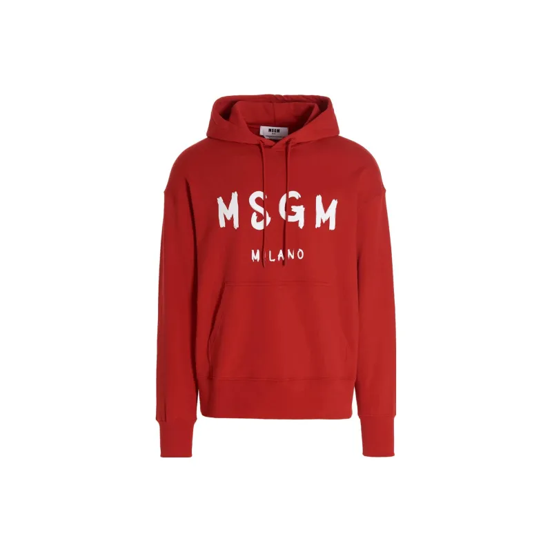 MSGM Sweatshirts Men Red-0