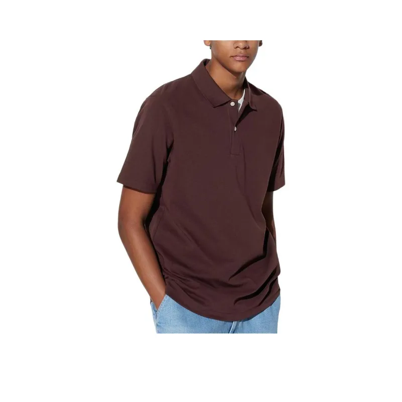 UNIQLO T Shirts Unisex Dark Red-0