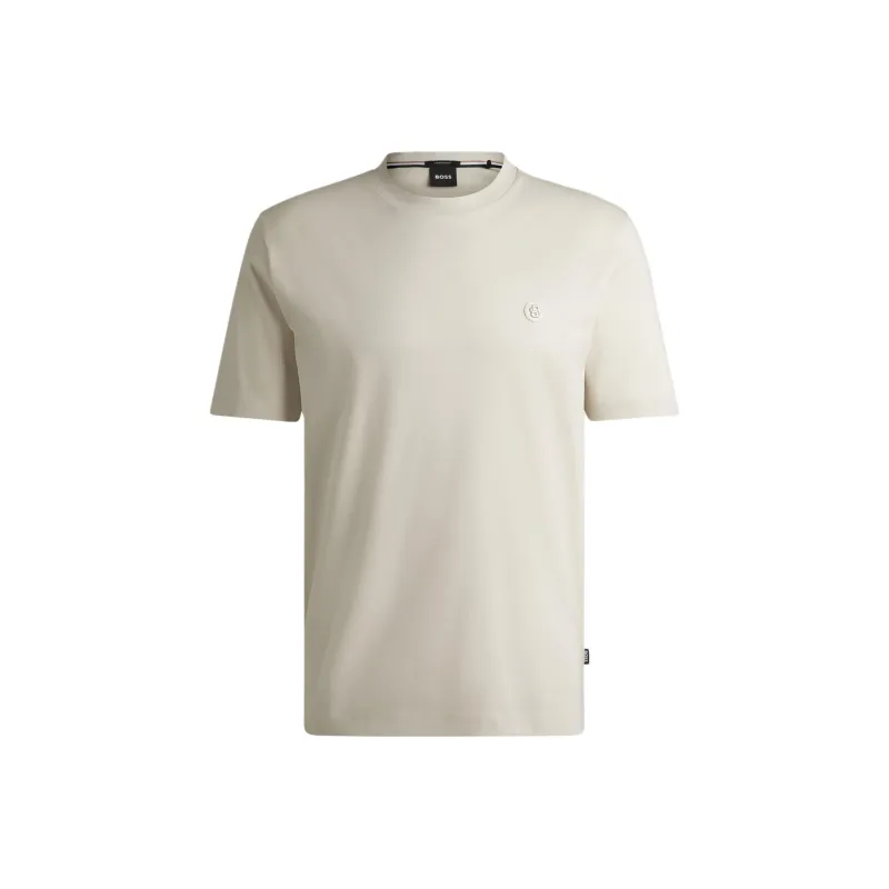 HUGO BOSS Double Monogram Patch Crewneck T-Shirt-0