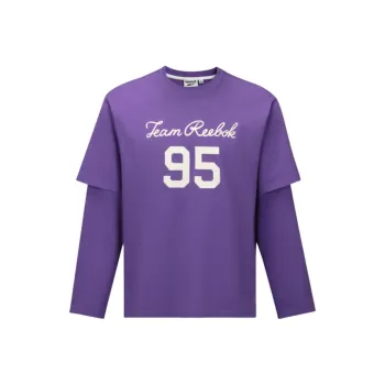 Reebok T Shirts Unisex Purple