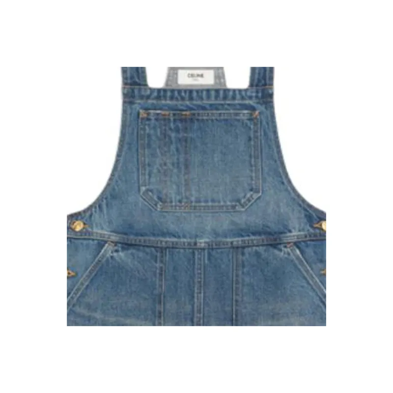 CELINE FW22 Denim Short Skirts Women's Denim Blue-4