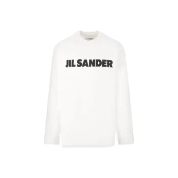 JIL SANDER Logo Printed Long Sleeved T Shirt