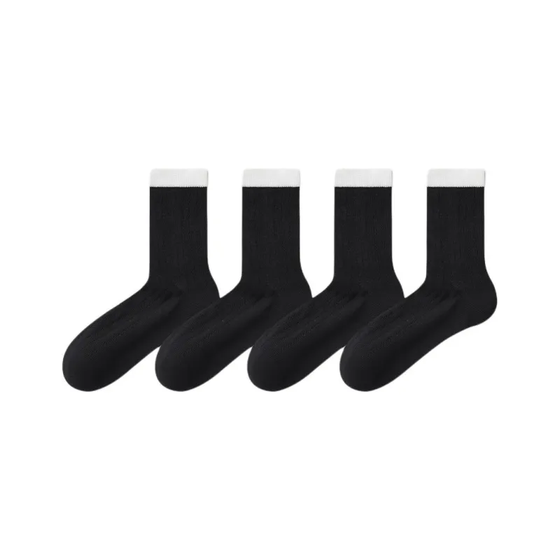 Temooues Mid Calf Socks Women's 4 Pack-9