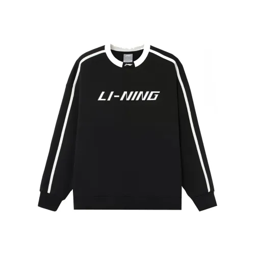 LiNing Sports Life Collection Sweatshirt Winter Unisex Black