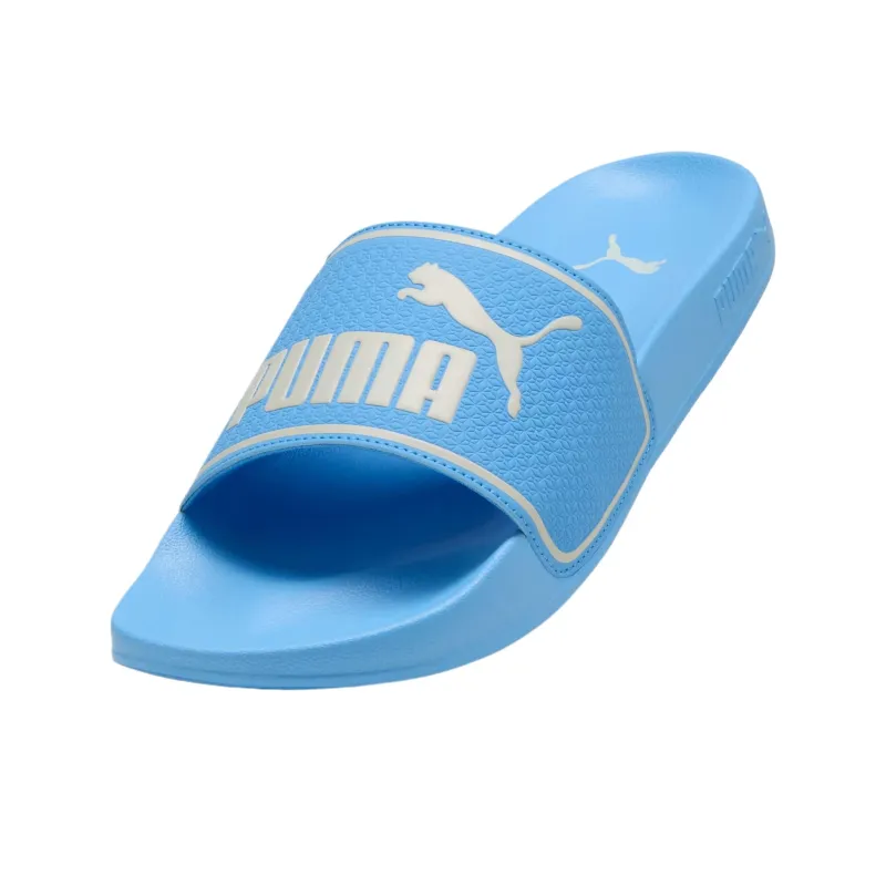 PUMA Leadcat 2.0 Slip Resistant Odor Resistant Slide Slippers Men's Team Light Blue High Mountain Snow-2