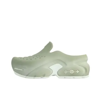 LOUIS VUITTON Shark Clogs Men's Green