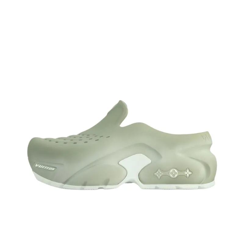 LOUIS VUITTON Shark Clogs Men's Green-0