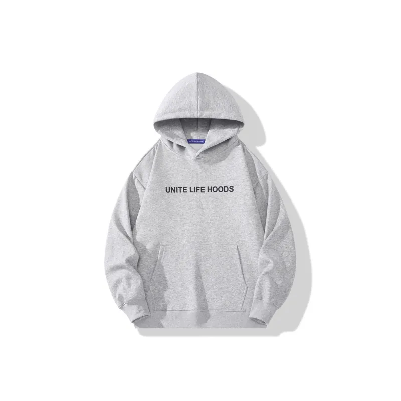 Unite Life HOODS Sweatshirt Unisex Black-2
