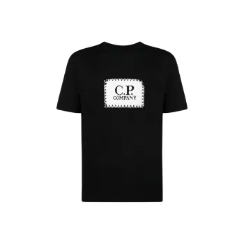 C.P.Company Logo Label Crewneck T Shirt
