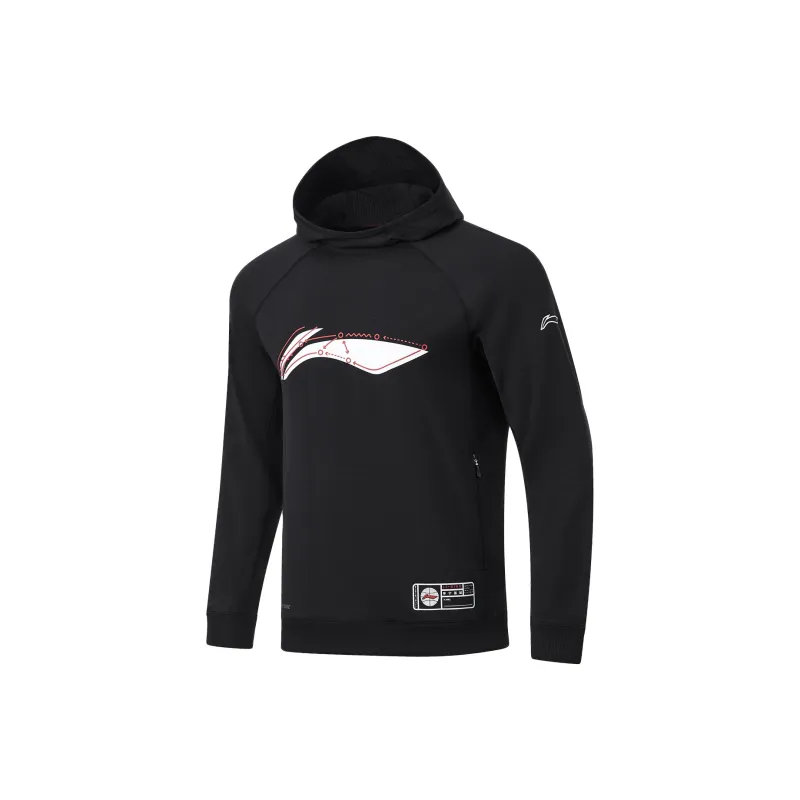 LiNing CBA Collection Professional Basketball Collection Sweatshirt Men's Black-0