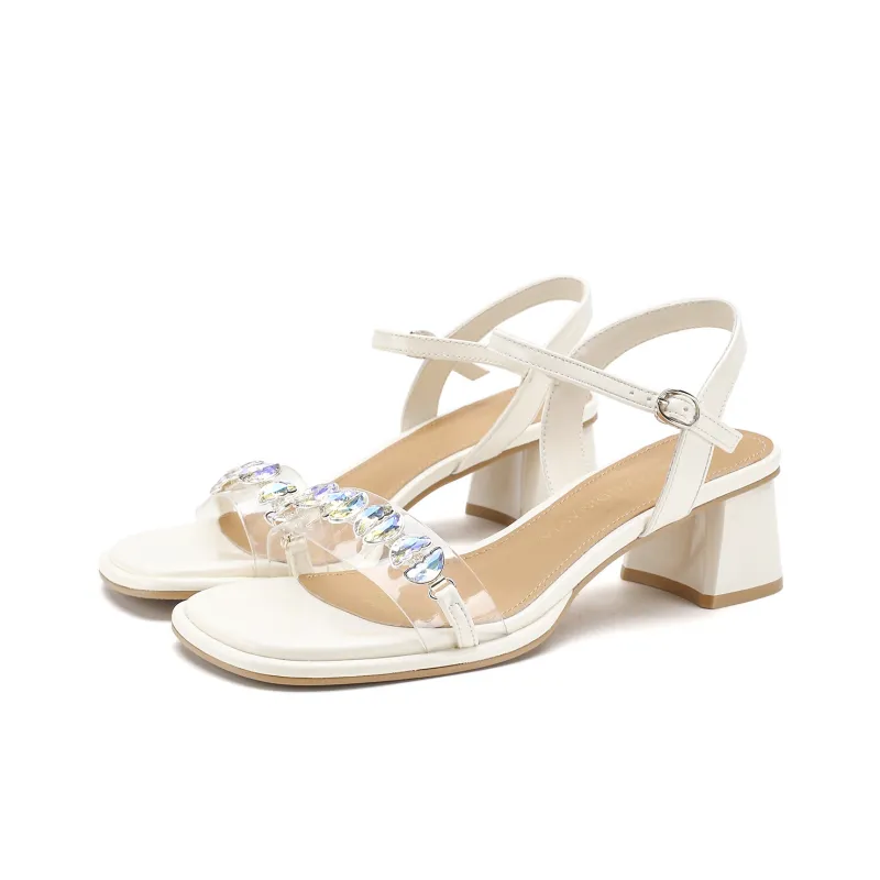 D FUSE SCANDINAVIA One Strap Sandals 5.5cm Women's Beige-0