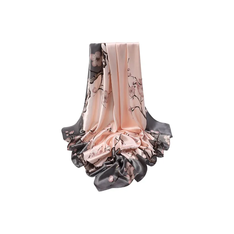 Shanghai Story 100% Polyester Silk Scarves Women's-0