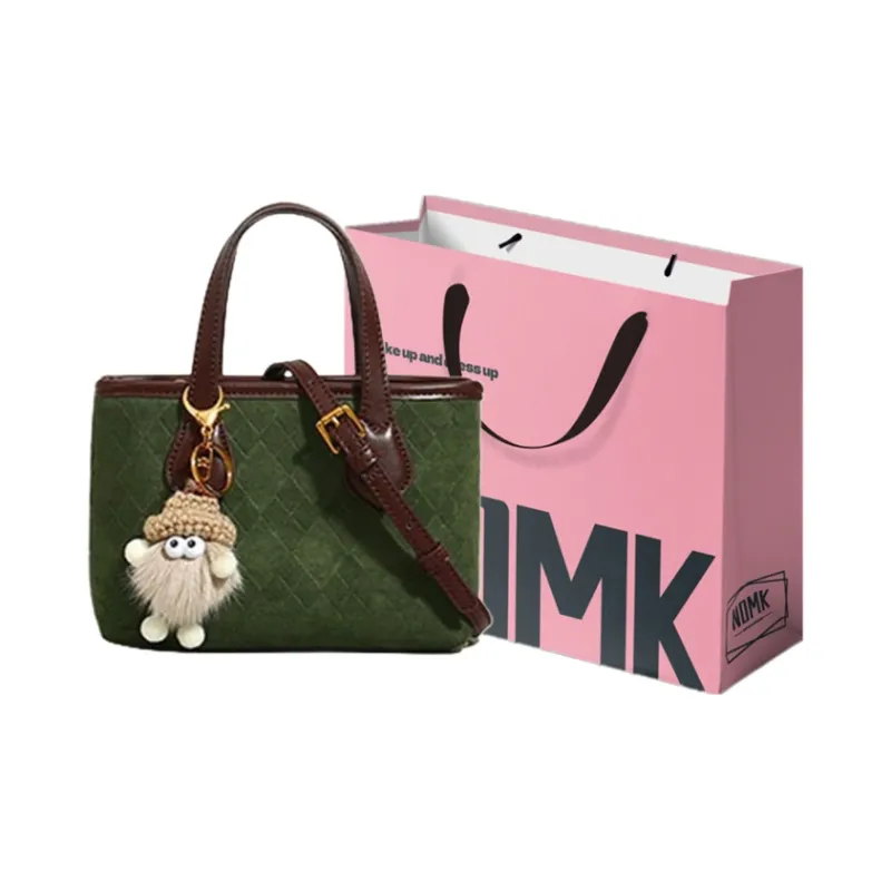 NOMK PU Shoulder Bag, Handbag Regular Women's Khaki/Jasper-5