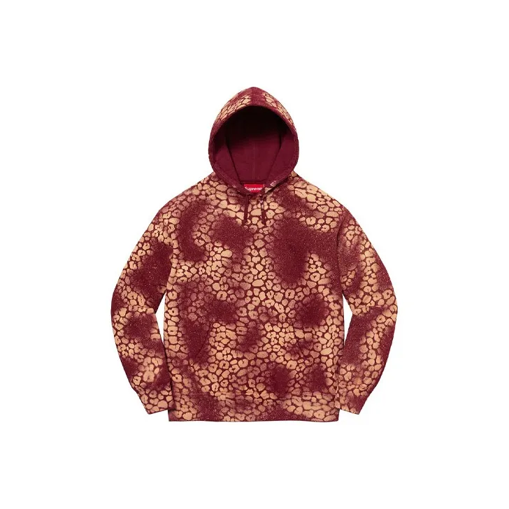Supreme Bleached Leopard Hooded Sweatshirt-2