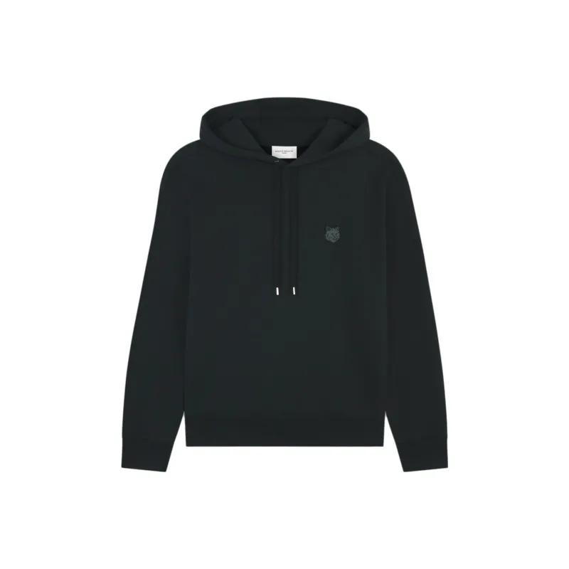 Maison Kitsune Fox Head Patch Drawstring Hoodie-0