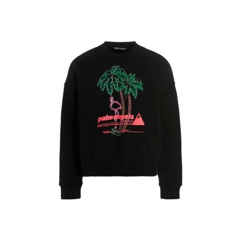 PALM ANGELS Pa Ski Club Oversize Crew Sweat-0