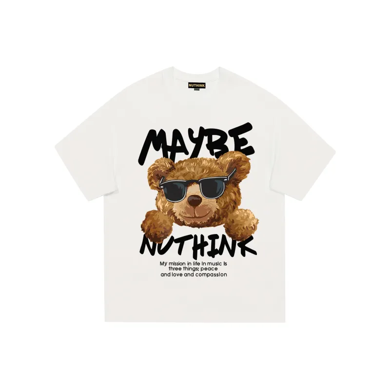 Nuthink T-Shirt Unisex Creamy Apricot-4