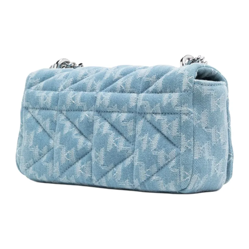 KARL LAGERFELD K/KUILT Cotton Crossbody Bag Women's Blue-1