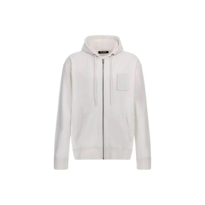 RAF SIMONS Logo-patch Zip-up Hoodie-0
