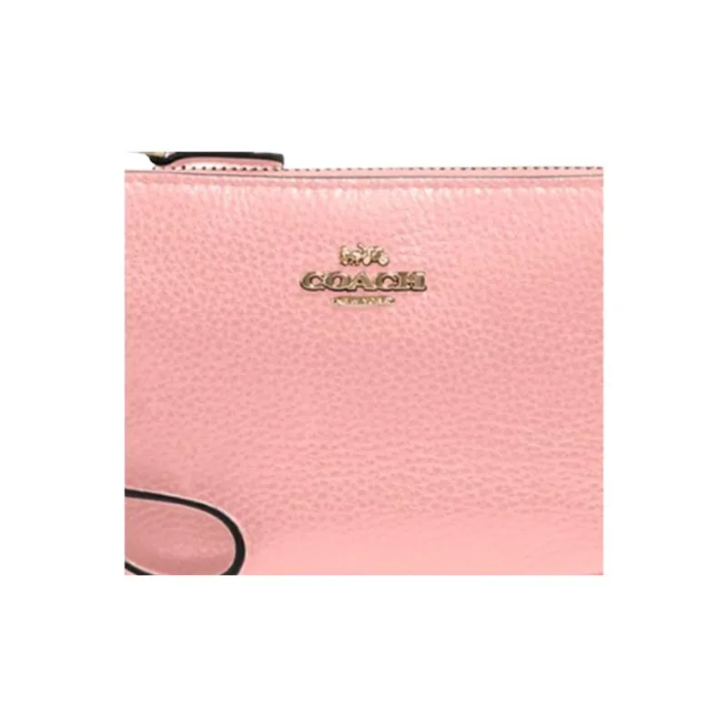 COACH Nolita Leather Mahjong Bag Shoulder Bag Clutch Wrist Bag Handbag Mini Women's Cherry Blossom Pink-3