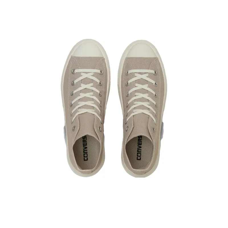 Converse ALL STAR LIGHT PLTS 2 Breathable Cushioning High Top Canvas Shoes Unisex Pebble Beige-2