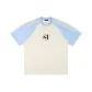Apricot & Light Blue