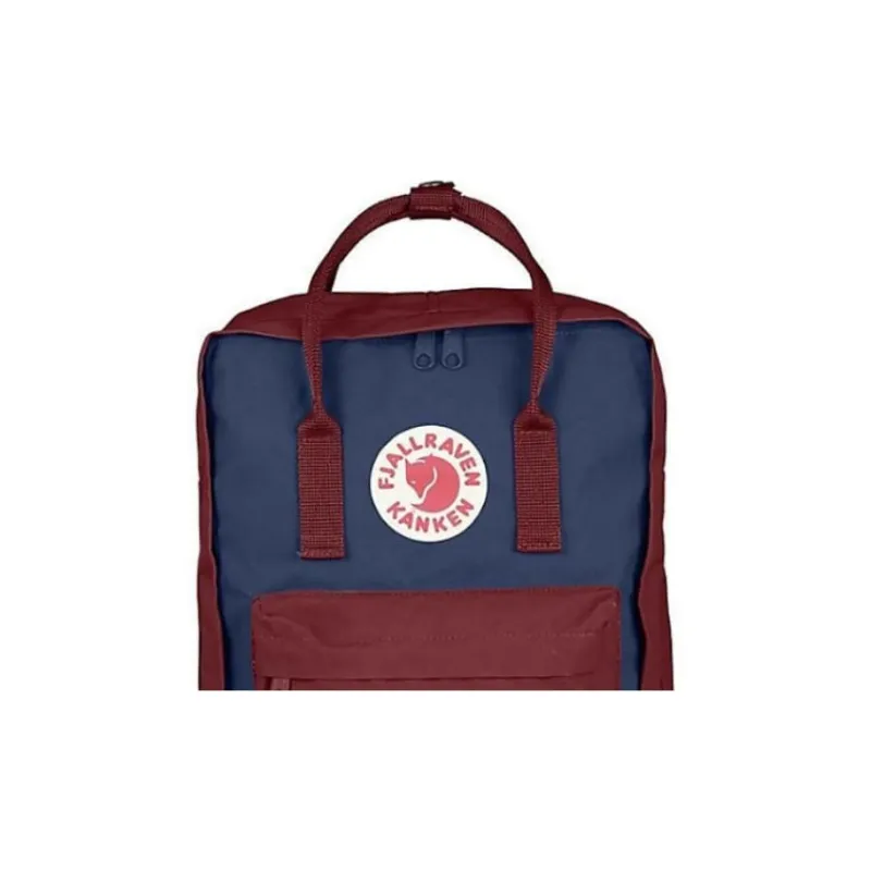 Fjallraven Kanken Polyvinyl Alcohol Fiber Backpack Regular Unisex Royal Blue & Cow Red-4