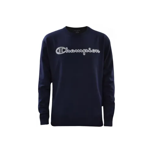 Champion Sweatshirts Unisex Navy Blue