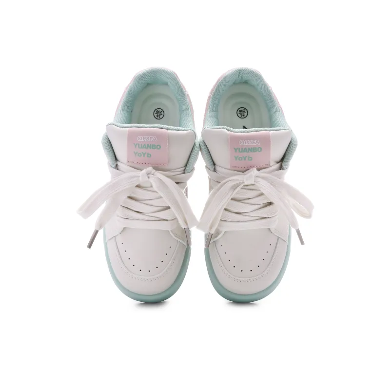 Lovely You Lightweight Slip Resistant Breathable Low Top Skateboard Shoes Women's-2