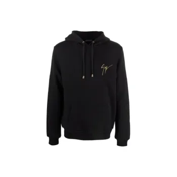 Giuseppe Zanotti Logo Embroidered Drawstring Hoodie