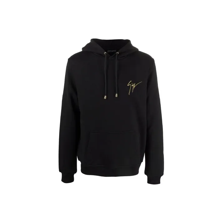 Giuseppe Zanotti Embroidered Logo Drawstring Hoodie-0