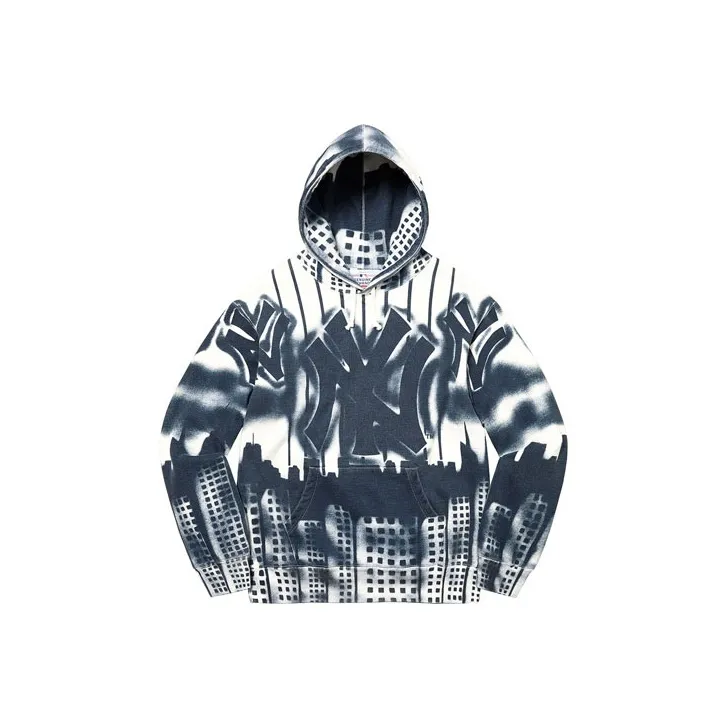 Supreme X New York Yankees Airbrush Hooded Sweatshirt-4