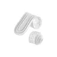 White Base White Dial[1 Pack]Moisture-Wicking Breathable | Sports Shock Absorbers