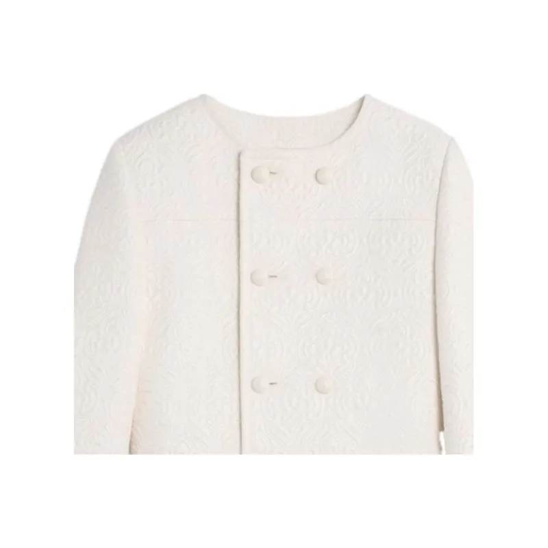 CELINE Verneuil Boutis Jacket In Wool And Silk-3