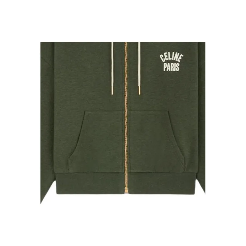 CELINE Paris Hoodie In Cotton And Cashmere-4