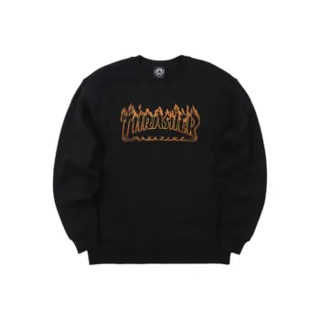 Thrasher Sweatshirt US Version Unisex Black