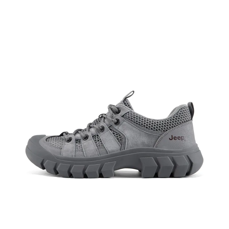 Jeep Outdoor Collection Cushioned Slip Resistant Abrasion Resistant Breathable Low Top Hiking Shoes Men's-5