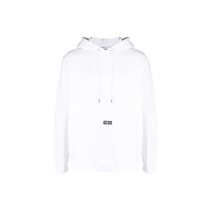GCDS Logo print Cotton Hoodie-0