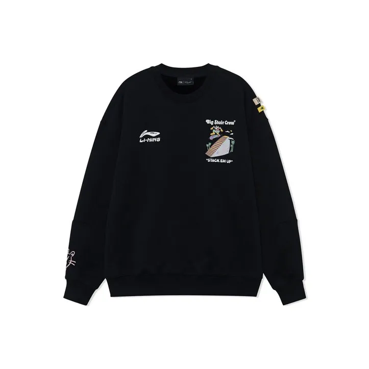 LiNing x Steven Harrington Li Ning X Steven Harrington Sweatshirt Unisex Black-0