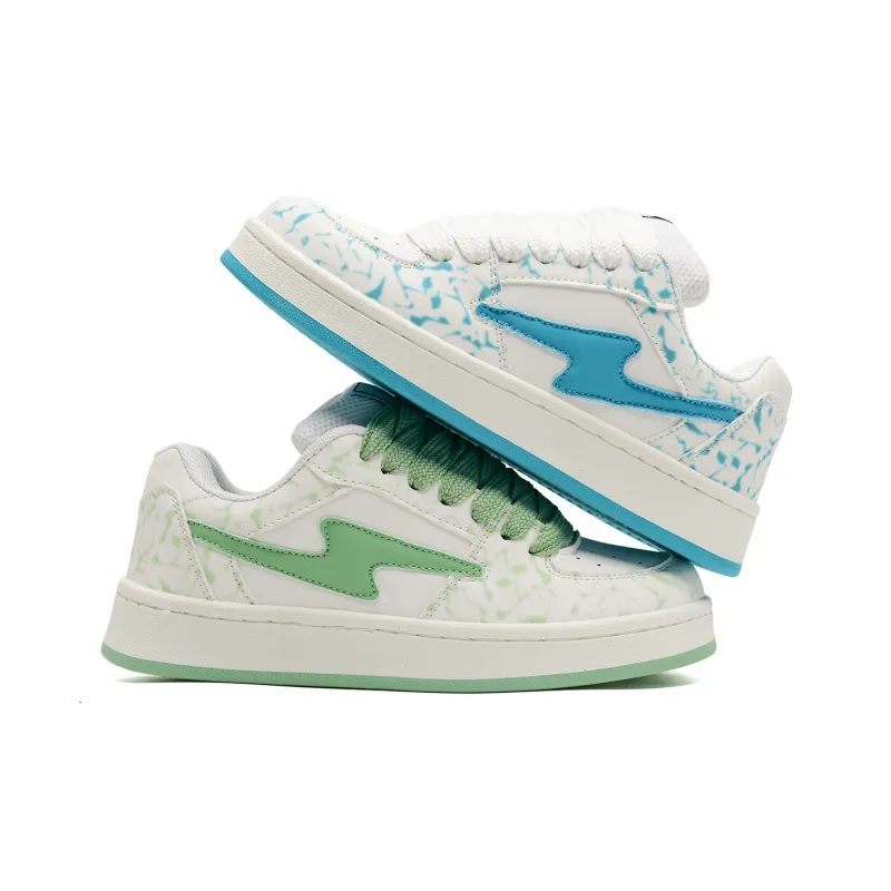 Circle Small Coverage Slip Resistant, Abrasion Resistant, Height Increasing Low Top Skateboard Shoes Unisex-32