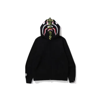 A BATHING APE Abc Camo Shark Wide Fit Full Zip Double Hoodie