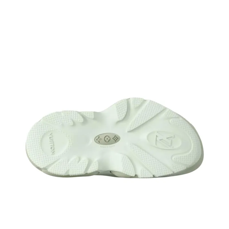 LOUIS VUITTON Shark Clogs Men's Green-5
