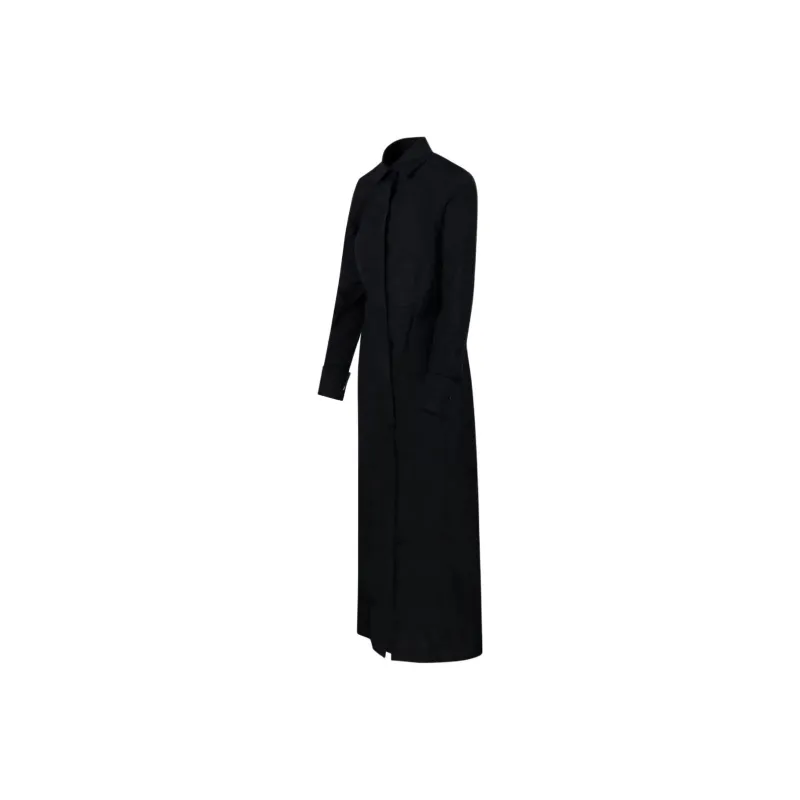 MaxMara Rovigo Button Detailed Long Sleeved Dress-2