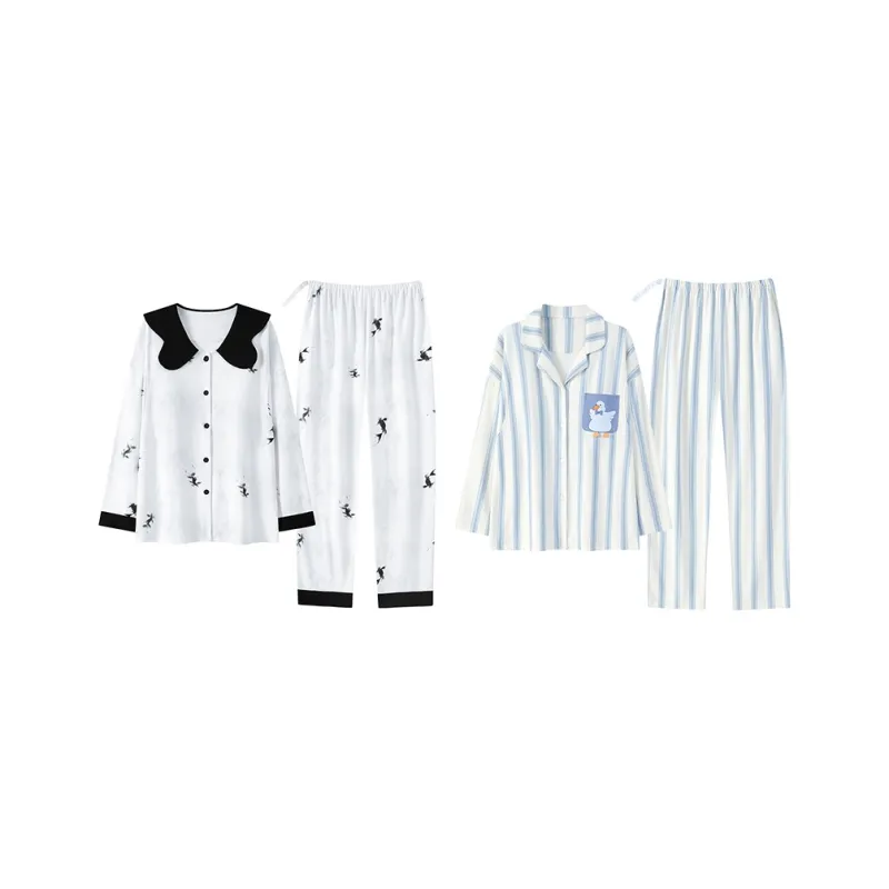 Herbal Primer Pajama Set Women's Combo Set-34
