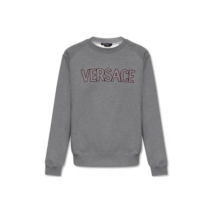 VERSACE Sweatshirts Men Gray-0