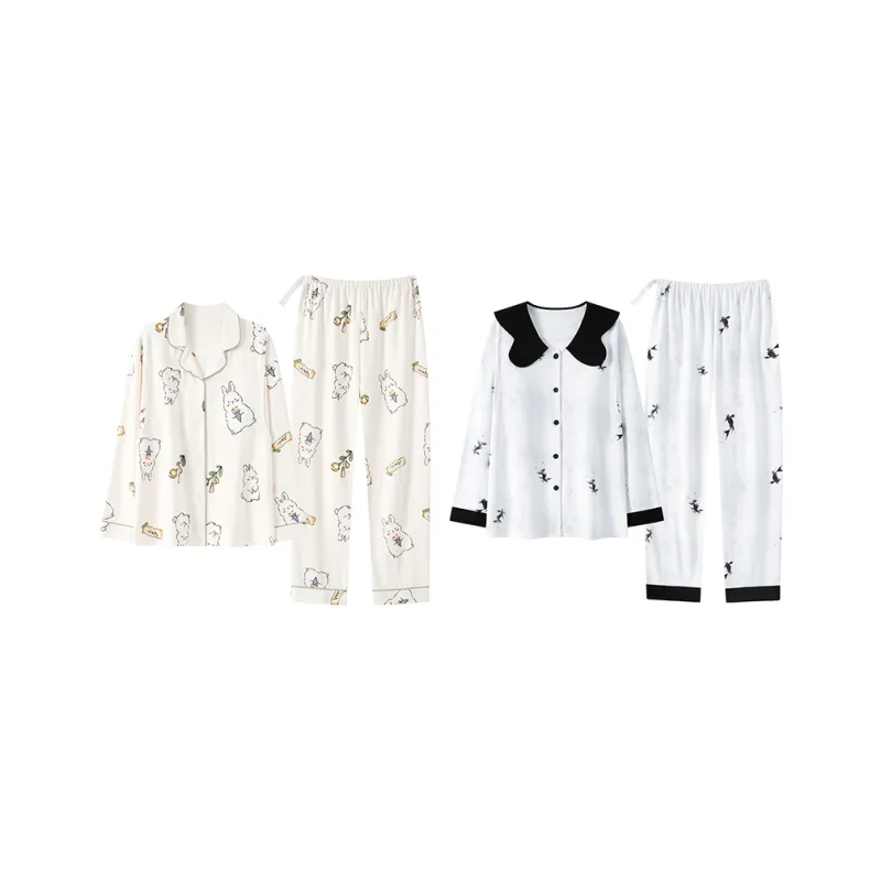 Herbal Primer Pajama Set Women's Combo Set-40