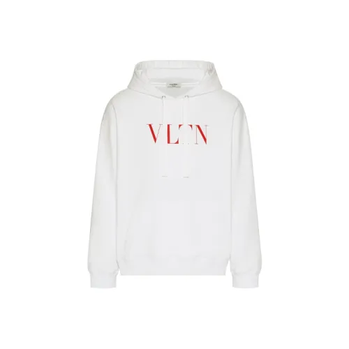 Valentino Vltn Logo Printed Long Sleeved Hoodie