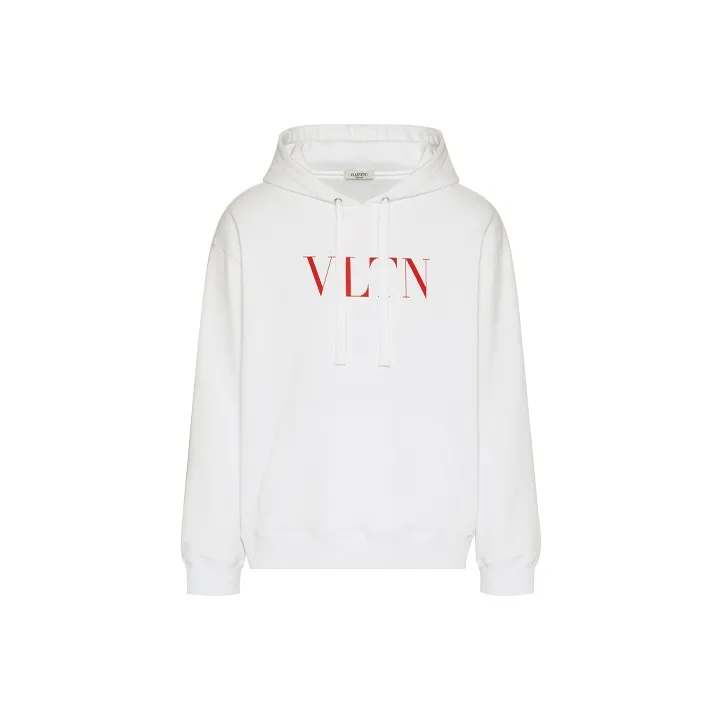 Valentino Vltn Logo Printed Long-Sleeved Hoodie-0